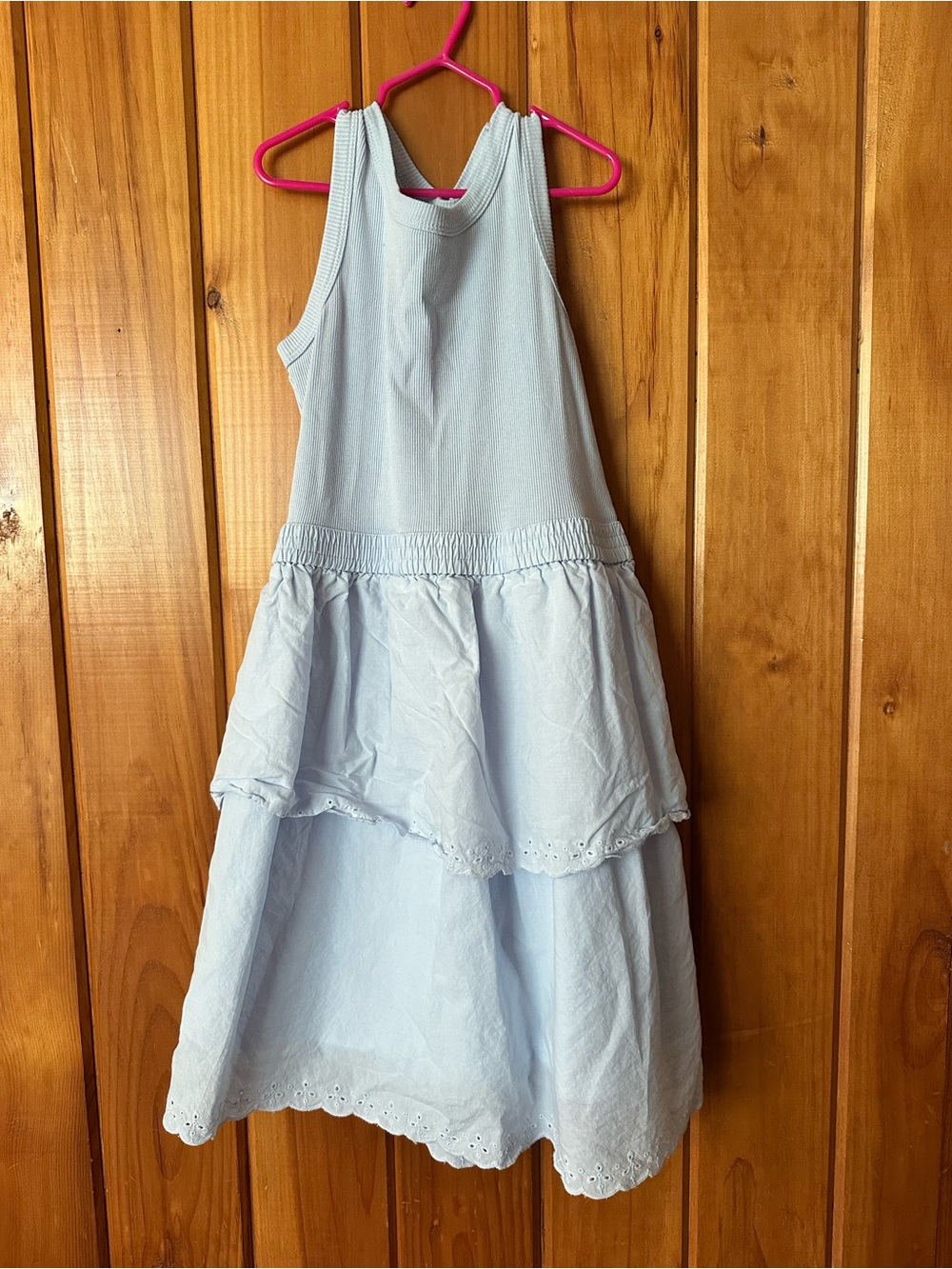 GAP Light Blue Tiered Eyelet Sundress for Girls